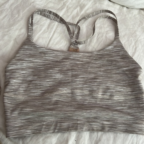 Outdoor Voices Flow Crop Top in Oatmeal - Picture 2 of 4